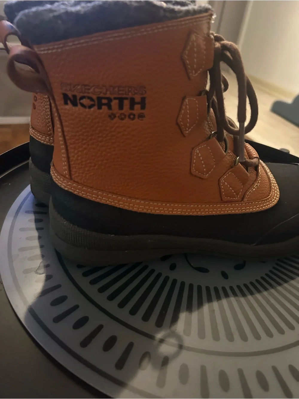 Skechers Brown and Gray Fleece-Lined Boots